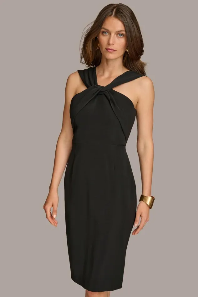 Women CRISS CROSS OFF SHOULDER DRESS Black Donna Karan New York Dresses And Jumpsuits Women CRISS CROSS OFF SHOULDER DRESS Black Donna Karan New York Dresses And Jumpsuits