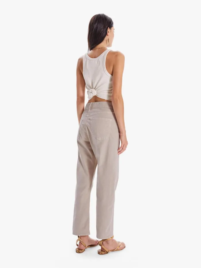 Women Cropped Mother Denim The Ditcher Crop Beigekhaki