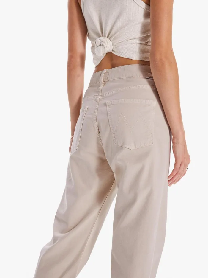Women Cropped Mother Denim The Ditcher Crop Beigekhaki