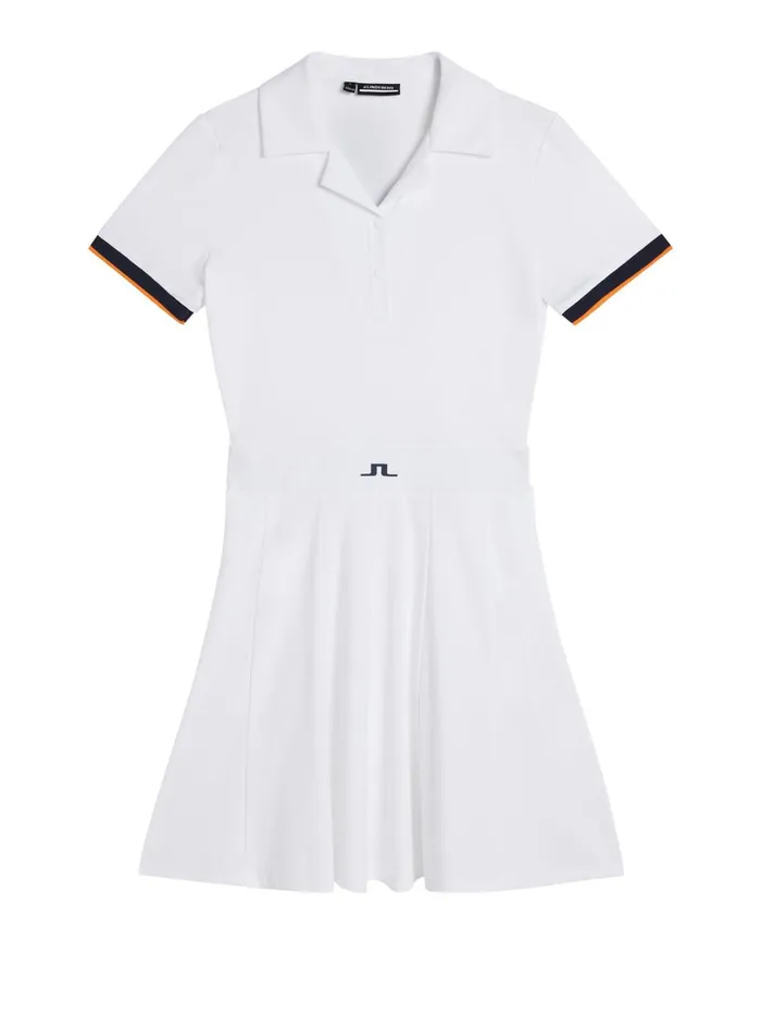 Women Dagmar Dress White JLindeberg Dresses Women Dagmar Dress White JLindeberg Dresses