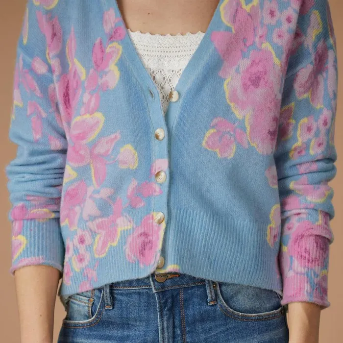 Women Dahlia Bloom Cardigan Lemonade Sundance Catalog Sweaters Women Dahlia Bloom Cardigan Lemonade Sundance Catalog Sweaters