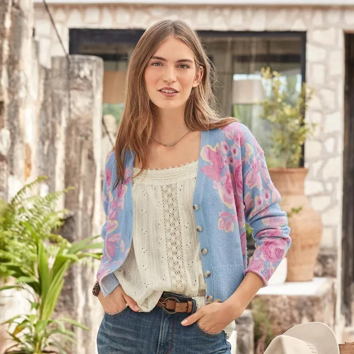 Women Dahlia Bloom Cardigan Lemonade Sundance Catalog Sweaters Women Dahlia Bloom Cardigan Lemonade Sundance Catalog Sweaters