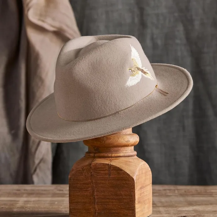 Women Dakota Fedora Beige Sundance Catalog Hats