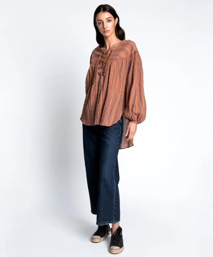 Women DESERT STRIPE TANGIERS TUNIC One Teaspoon Tops