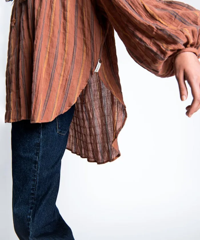 Women DESERT STRIPE TANGIERS TUNIC One Teaspoon Tops