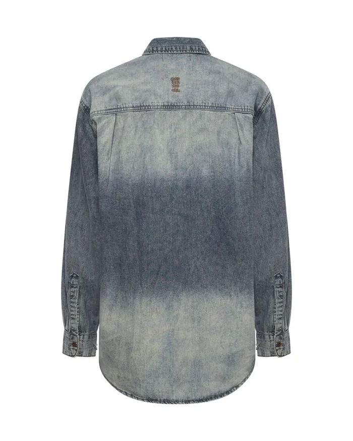 Women DIRTY BLUE EVERYDAY DENIM SHIRT One Teaspoon Denim Tops Women DIRTY BLUE EVERYDAY DENIM SHIRT One Teaspoon Denim Tops