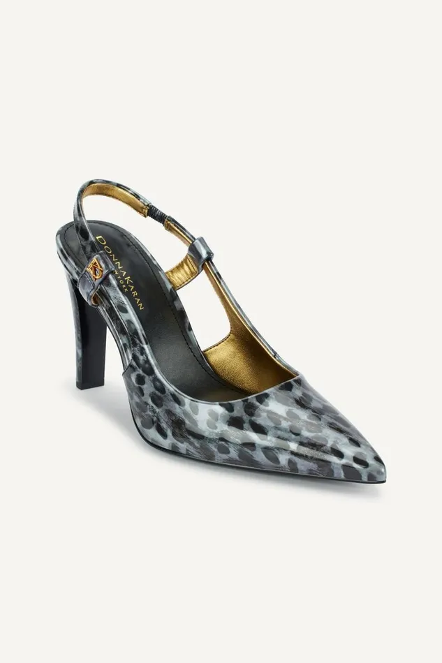 Women DONNA SLINGBACK PUMP Grey Donna Karan New York Heels And Wedges
