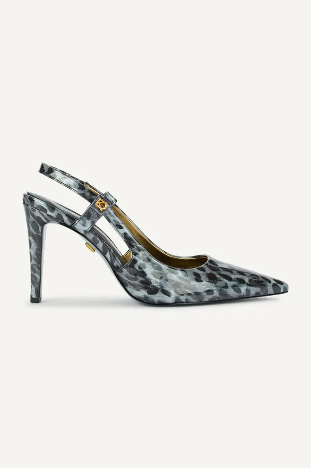 Women DONNA SLINGBACK PUMP Grey Donna Karan New York Heels And Wedges Women DONNA SLINGBACK PUMP Grey Donna Karan New York Heels And Wedges