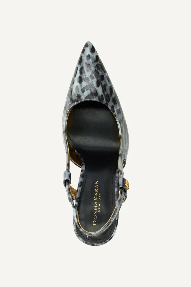 Women DONNA SLINGBACK PUMP Grey Donna Karan New York Heels And Wedges Women DONNA SLINGBACK PUMP Grey Donna Karan New York Heels And Wedges