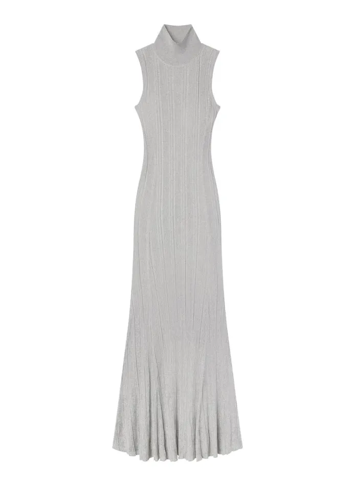 Women Dresses ALC Arden Metallic Knit Maxi Dress Mercury