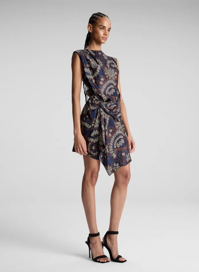 Women Dresses ALC Dion Printed Mini Dress Navycream