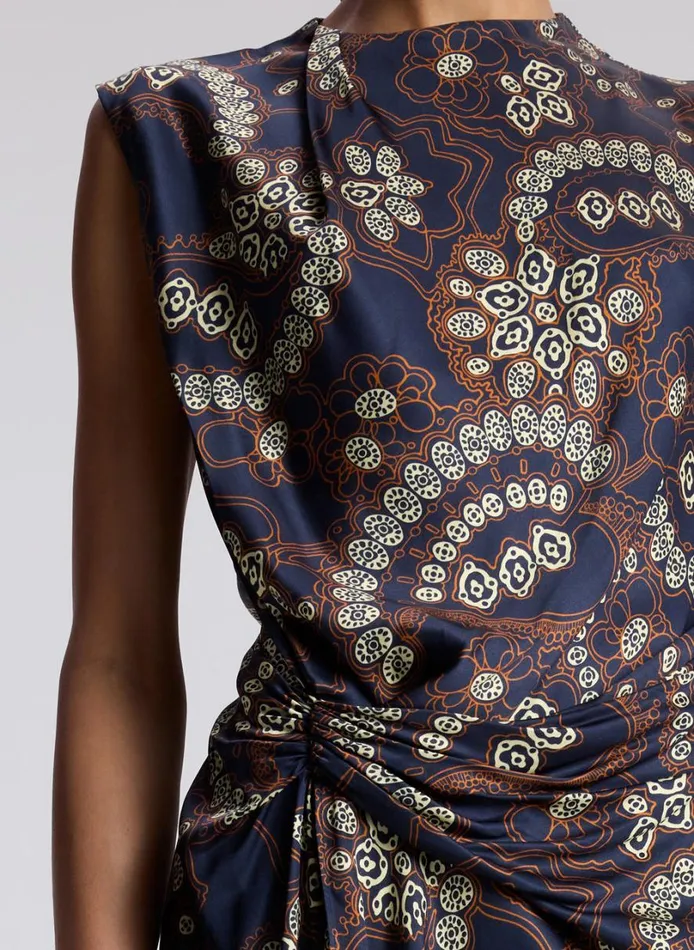 Women Dresses ALC Dion Printed Mini Dress Navycream