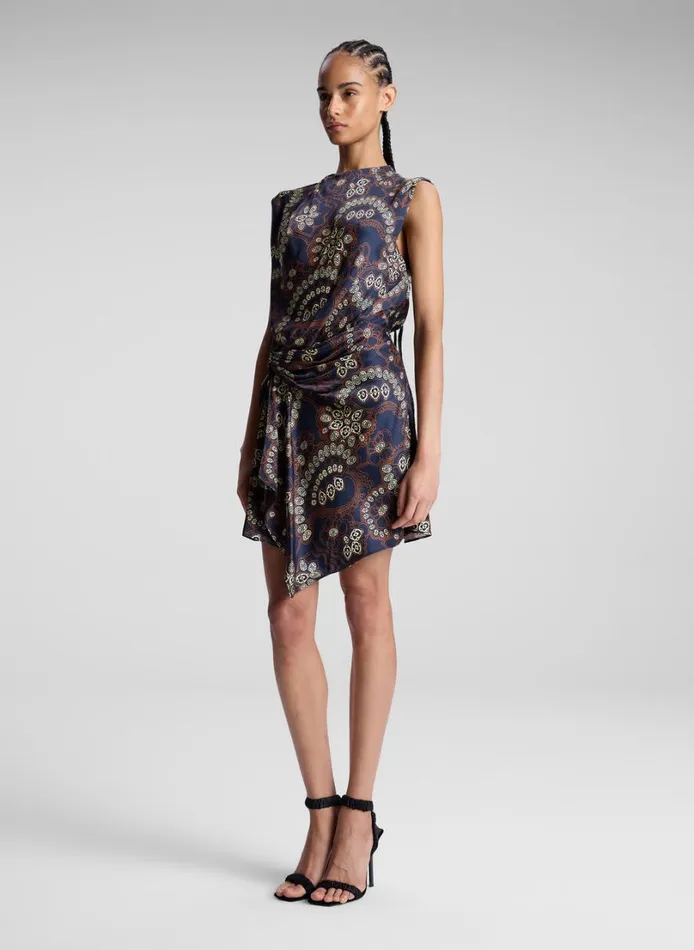 Women Dresses ALC Dion Printed Mini Dress Navycream