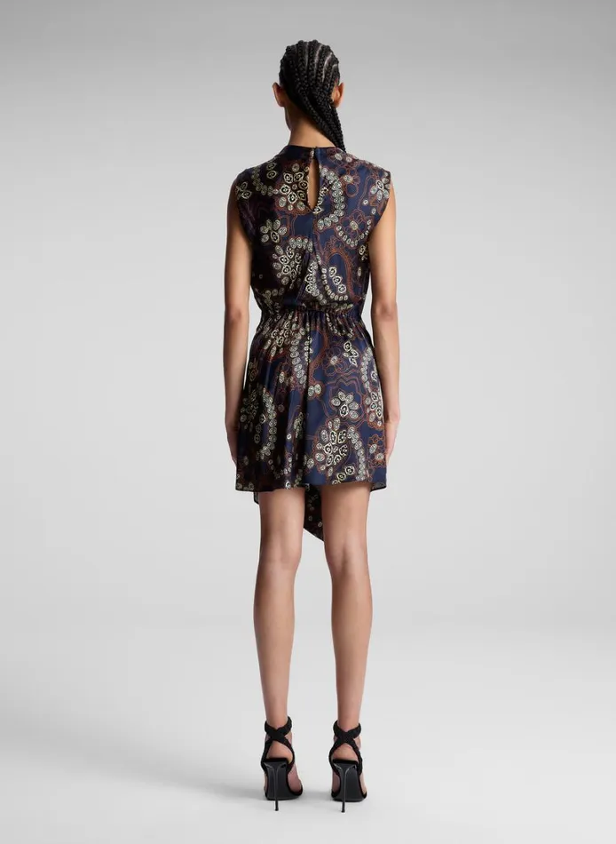 Women Dresses ALC Dion Printed Mini Dress Navycream