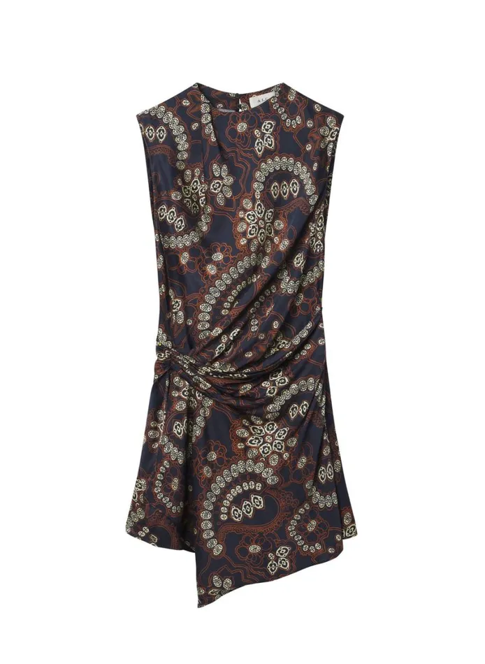 Women Dresses ALC Dion Printed Mini Dress Navycream