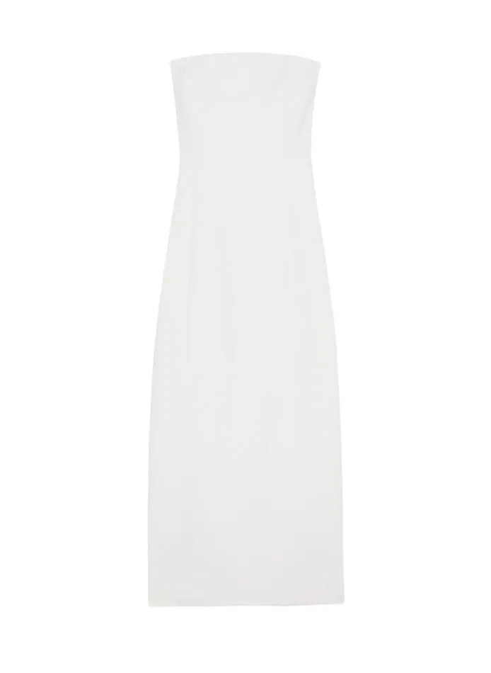Women Dresses ALC Elizabeth Strapless Midi Dress White