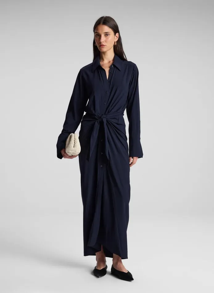 Women Dresses ALC Mila Maxi Shirtdress Maritime Navy