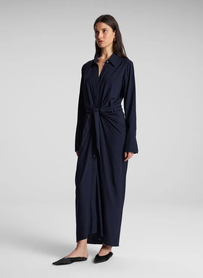 Women Dresses ALC Mila Maxi Shirtdress Maritime Navy