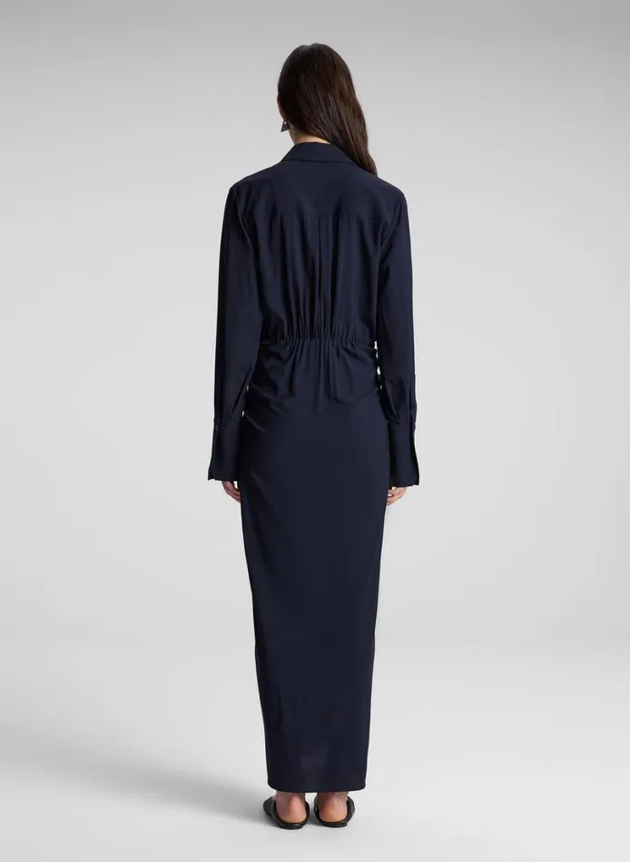 Women Dresses ALC Mila Maxi Shirtdress Maritime Navy