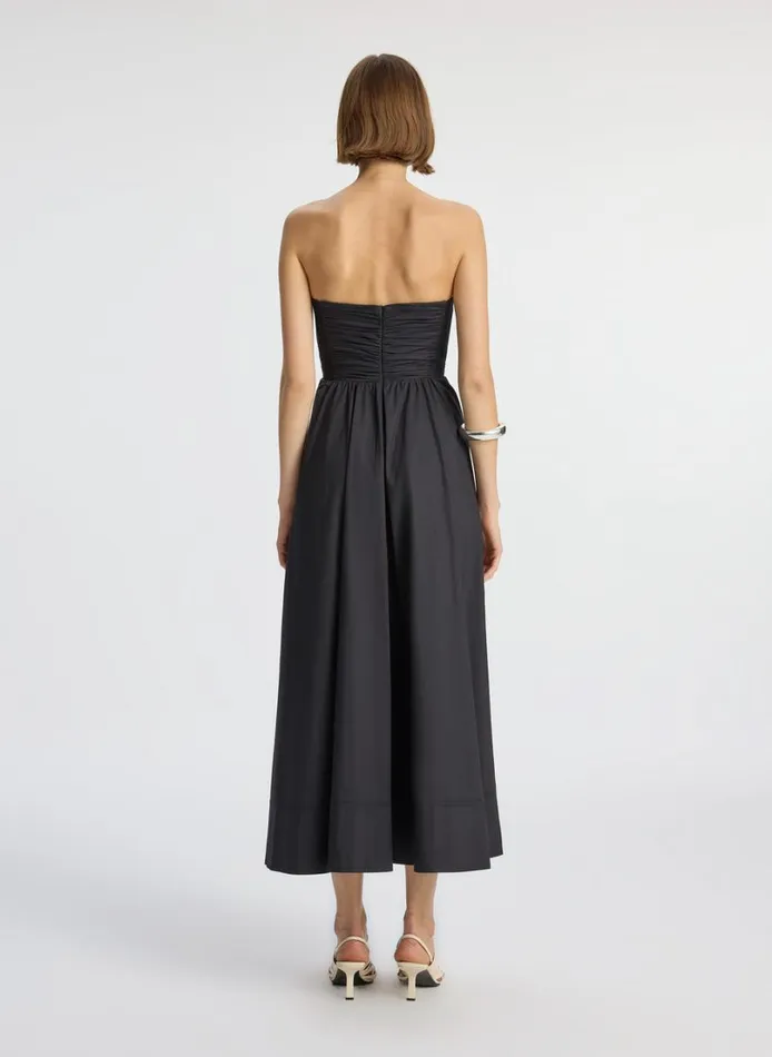 Women Dresses ALC Tate Strapless Midi Dress Black