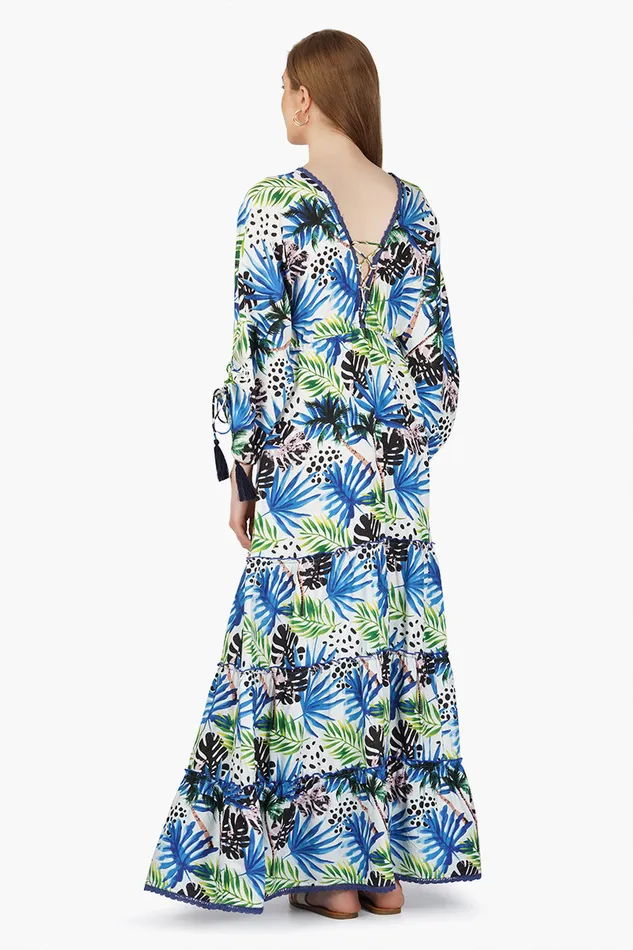 Women Dresses America and Beyond Eva Forest Printed Maxi Dress