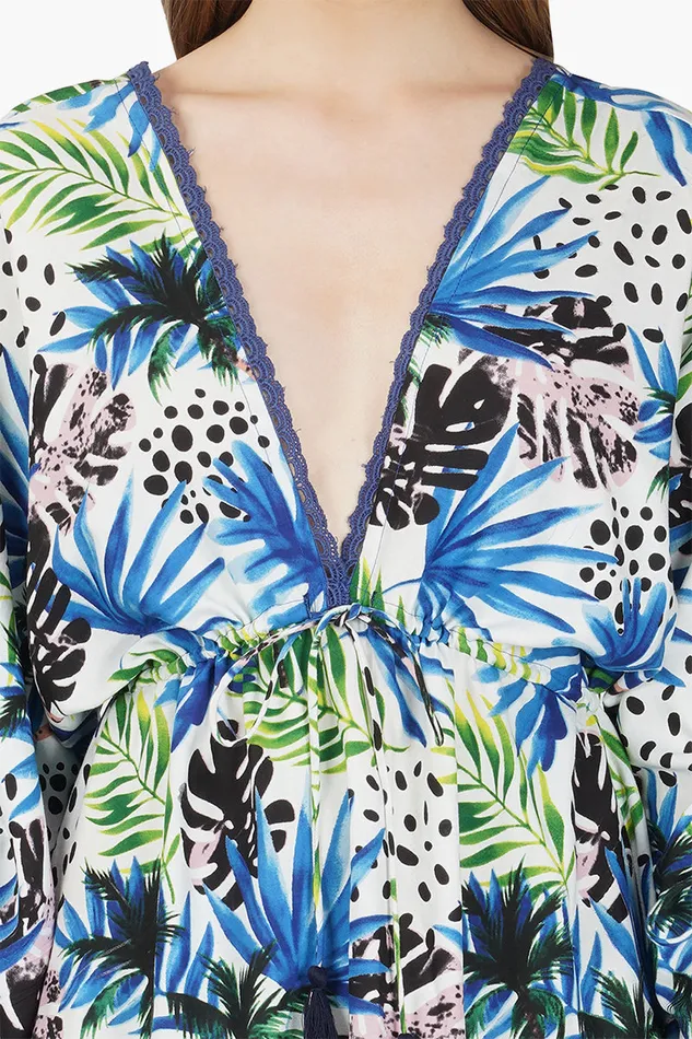 Women Dresses America and Beyond Eva Forest Printed Maxi Dress