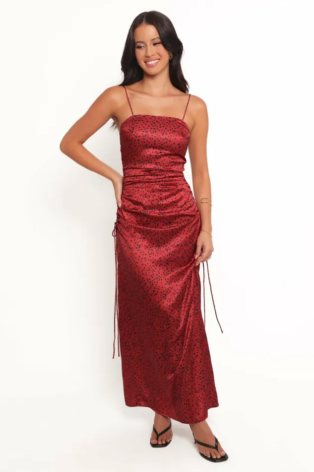 Women Dresses Petal and Pup Enid Midi Dress Red