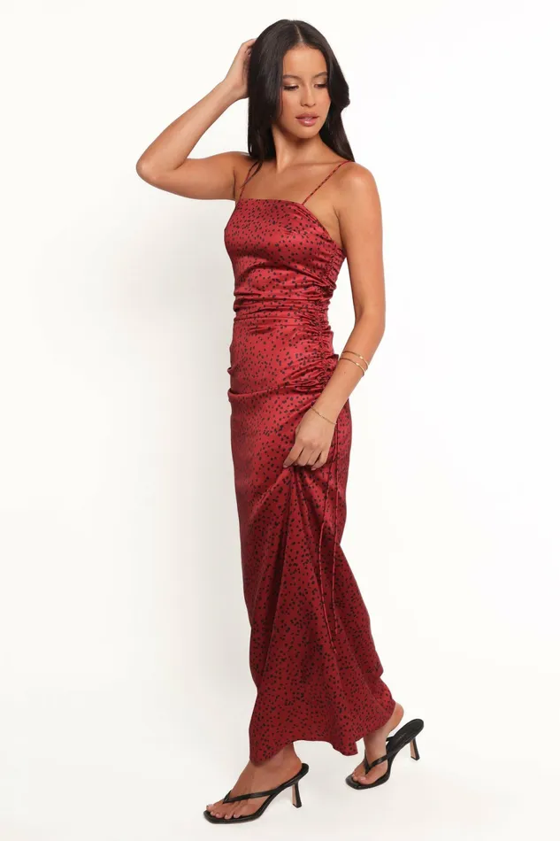 Women Dresses Petal and Pup Enid Midi Dress Red