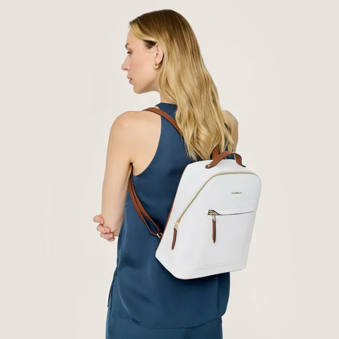 Women Eden Backpack White And Tan Fiorelli Backpacks