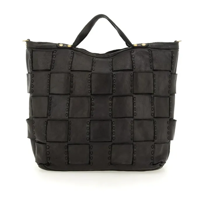 Women Edera Black Campomaggi ShoppersTote Bags