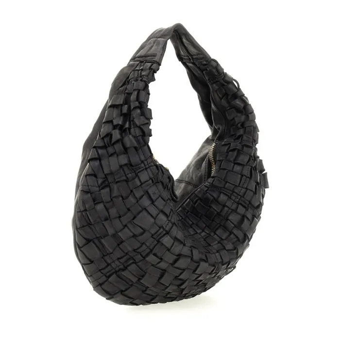 Women Edera Black Campomaggi ShoulderHobo Bag Women Edera Black Campomaggi ShoulderHobo Bag