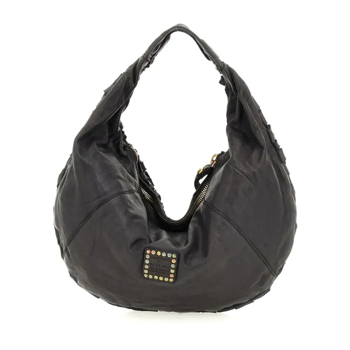 Women Edera Black Campomaggi ShoulderHobo Bag Women Edera Black Campomaggi ShoulderHobo Bag