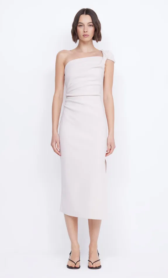 Women ELEA ASYM MIDI DRESS 8211 VANILLA BEAN Bec Bridge Midi Dresses