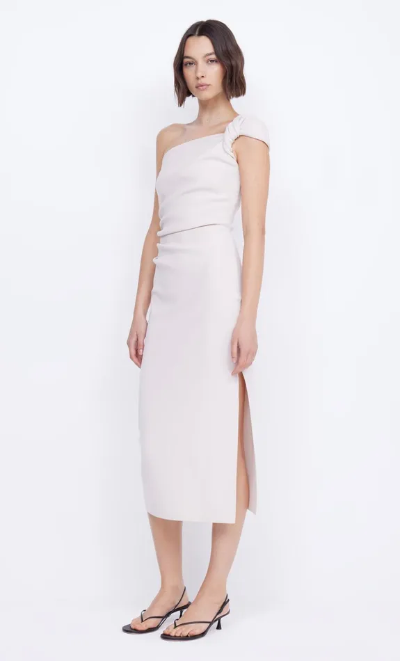 Women ELEA ASYM MIDI DRESS 8211 VANILLA BEAN Bec Bridge Midi Dresses