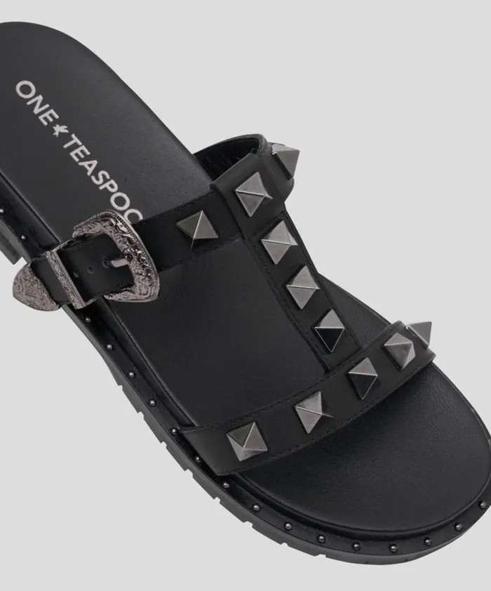 Women ELISE STUDDED SLIDE One Teaspoon Footwear Women ELISE STUDDED SLIDE One Teaspoon Footwear