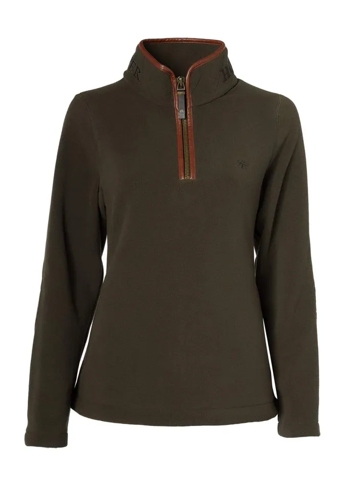 WomenEquestrian Fleeces Holland Cooper Country Fleece Half Zip Khaki WomenEquestrian Fleeces Holland Cooper Country Fleece Half Zip Khaki