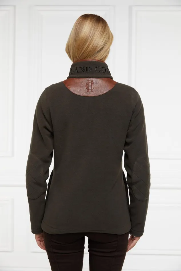 WomenEquestrian Fleeces Holland Cooper Country Fleece Half Zip Khaki WomenEquestrian Fleeces Holland Cooper Country Fleece Half Zip Khaki