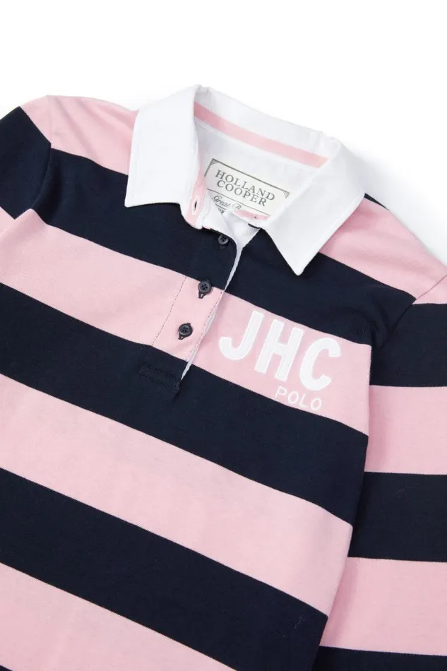 WomenEquestrian Polo Shirts Holland Cooper JHC Sweatshirt Ink Navy Pale Pink WomenEquestrian Polo Shirts Holland Cooper JHC Sweatshirt Ink Navy Pale Pink
