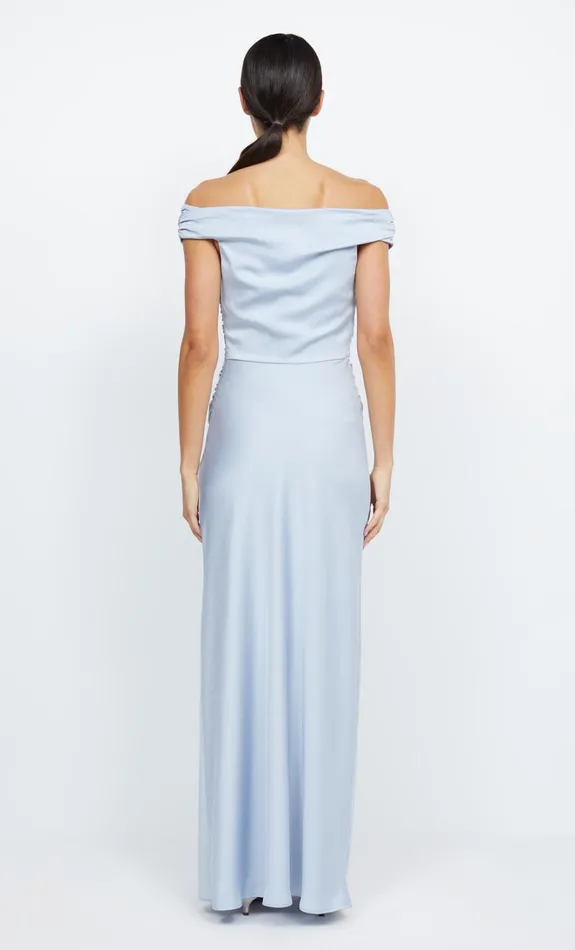 Women ETERNITY OFF SHOULDER MAXI 8211 DUSTY BLUE Bec Bridge Bridesmaid Dresses