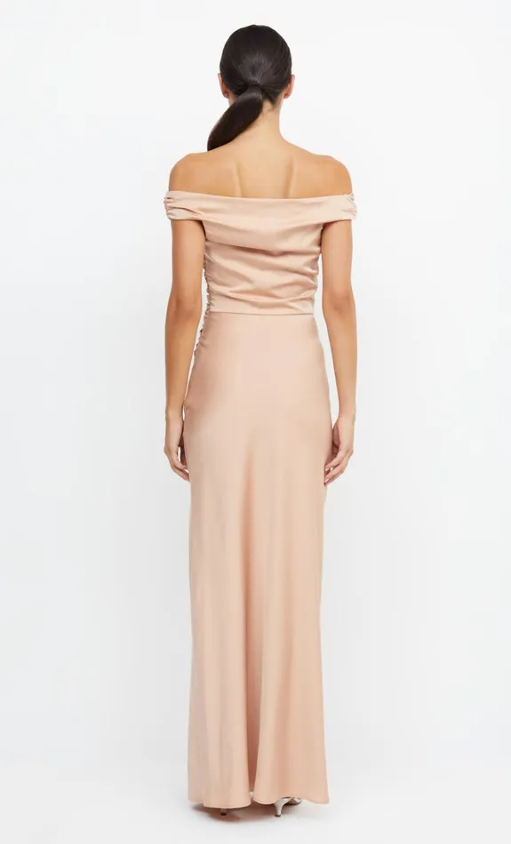 Women ETERNITY OFF SHOULDER MAXI 8211 ROSE GOLD Bec Bridge Maxi Dresses