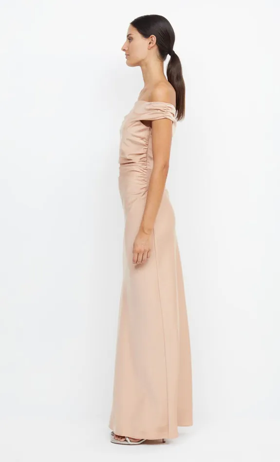 Women ETERNITY OFF SHOULDER MAXI 8211 ROSE GOLD Bec Bridge Maxi Dresses