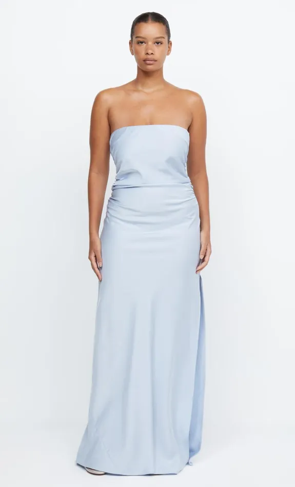 Women ETERNITY STRAPLESS MAXI 8211 DUSTY BLUE Bec Bridge Maxi Dresses