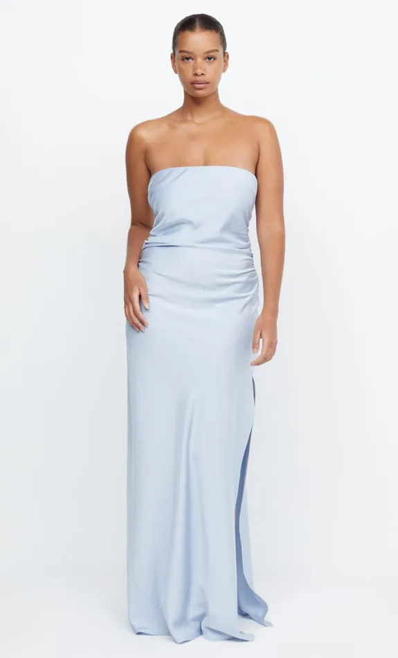 Women ETERNITY STRAPLESS MAXI 8211 DUSTY BLUE Bec Bridge Maxi Dresses