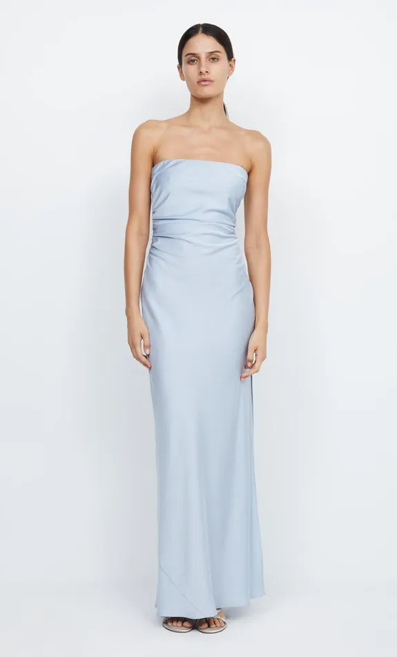Women ETERNITY STRAPLESS MAXI 8211 DUSTY BLUE Bec Bridge Maxi Dresses