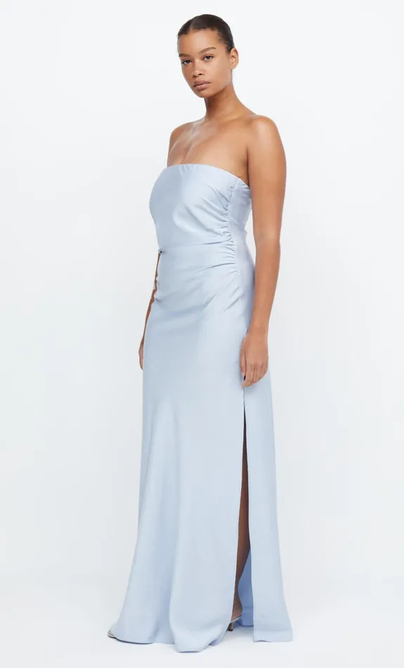 Women ETERNITY STRAPLESS MAXI 8211 DUSTY BLUE Bec Bridge Maxi Dresses