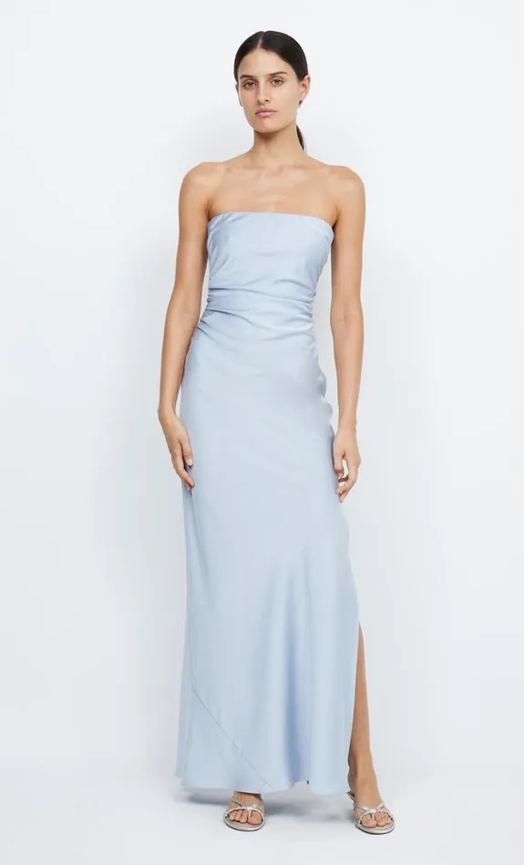Women ETERNITY STRAPLESS MAXI 8211 DUSTY BLUE Bec Bridge Maxi Dresses