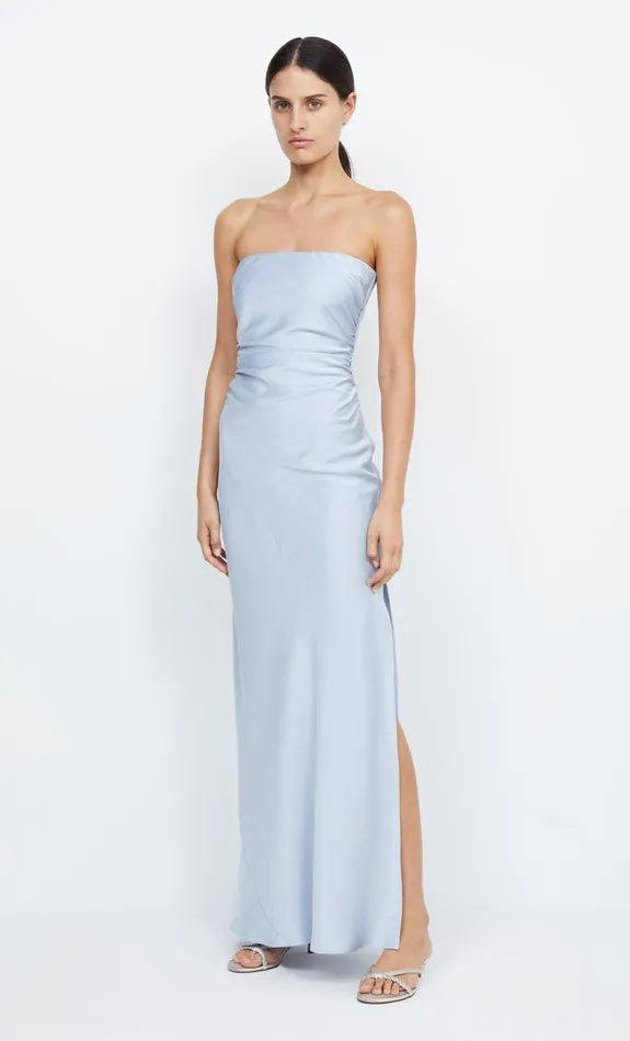 Women ETERNITY STRAPLESS MAXI 8211 DUSTY BLUE Bec Bridge Maxi Dresses
