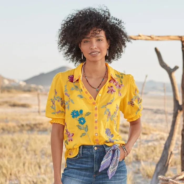 Women Evangelina Smocked Shirt Petite Sunshine Sundance Catalog Petite Styles Women Evangelina Smocked Shirt Petite Sunshine Sundance Catalog Petite Styles