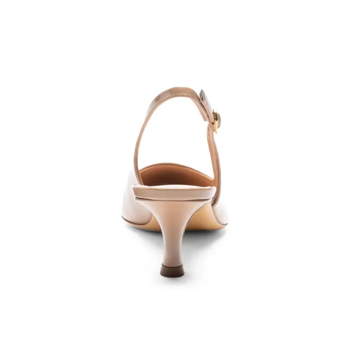 Women Evening Bruno Magli Palerma Slingback Pump Biscuit Patent