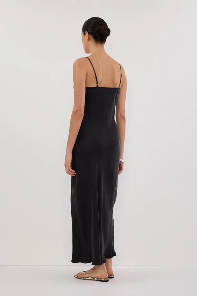 Women Event Dresses DISSH COLETTE BLACK SILK DRESS